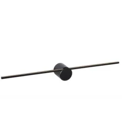 Lucide MIZAR - Wandlamp Badkamer - LED - 1x6W 2700K - IP44 - Zwart