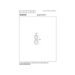 Lucide MOMORO Tafellamp-Wit-1xE14-25W-Porsel. Clearance