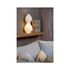 Lucide MOMORO Tafellamp-Wit-1xE14-25W-Porsel. Clearance