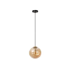 Lucide MONSARAZ Hanglamp-Amber-Ø25-1xE27-40W-Glas Clearance