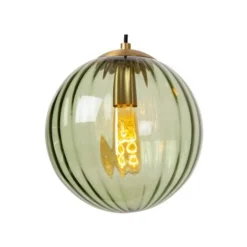 Lucide MONSARAZ Hanglamp-Groen-Ø35-3xE27-40W-Glas Discount