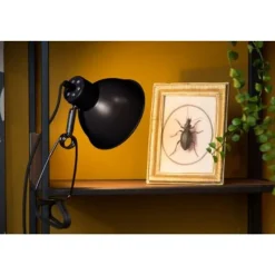 Lucide MOYS - Klemlamp - 1xE27 - Zwart Hot