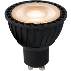 Lucide MR16 Led lamp-Zwart-LED-1xGU10-5W-2700K Clearance