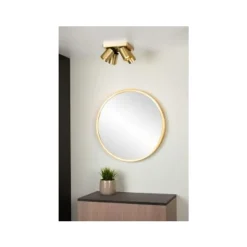 Lucide NIGEL - Plafondspot - LED Dim to warm - GU10 - 4x5W 2200K/3000K - Mat Goud / Messing Hot