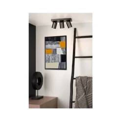 Lucide NIGEL - Plafondspot - LED Dim to warm - GU10 - 3x5W 2200K/3000K - Zwart Staal Outlet