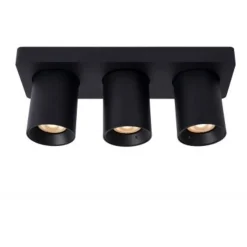 Lucide NIGEL Plafondspot 3xGU10/5W DTW Zwart New