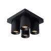 Lucide NIGEL Plafondspot 4xGU10/5W DTW Zwart Discount