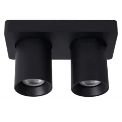 Lucide NIGEL Plafondspot 2xGU10/5W DTW Zwart New