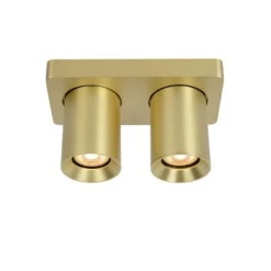 Lucide NIGEL Plafondspot messing - 2xGU10/5W dim to warm Online