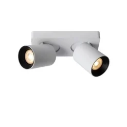 Lucide NIGEL Plafondspot 2xGU10/5W DTW Wit Hot