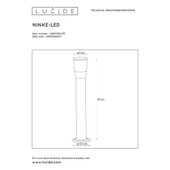 Lucide NINKE - Sokkellamp Buiten - Ø 11 cm - 1xGU10 - IP54 - Zwart Sale
