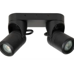 Lucide NIORT Plafondspot Buiten-Zwart-2xGU10-6W-IP44 Outlet