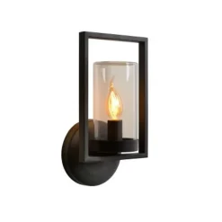 Lucide NISPEN Wandlicht IP44 E14 H33cm Zwart Online