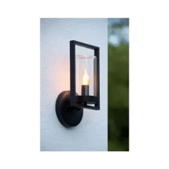 Lucide NISPEN Wandlicht IP44 E14 H33cm Zwart Online