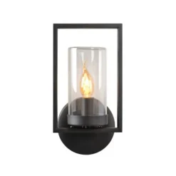 Lucide NISPEN Wandlicht IP44 E14 H33cm Zwart Online