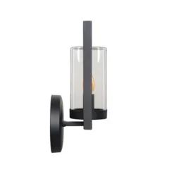 Lucide NISPEN Wandlicht IP44 E14 H33cm Zwart Online