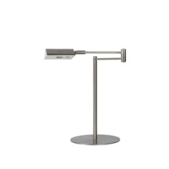 Lucide NUVOLA - Bureaulamp - Ø 20 cm - LED Dimb. - 1x9W 3000K - Mat chroom