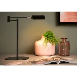Lucide NUVOLA - Bureaulamp - Ø 20 cm - LED Dimb. - 1x9W 3000K - Zwart Sale