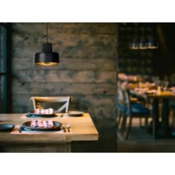 Lucide OPHELIA - Hanglamp - Ø 20 cm - 1xE27 - Zwart New