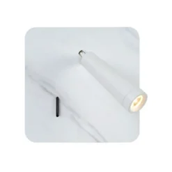 Lucide OREGON - Bedlamp - LED - 1x3W 3000K - Met USB oplaadpunt - Wit Online