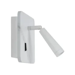 Lucide OREGON - Bedlamp - LED - 1x3W 3000K - Met USB oplaadpunt - Wit Online