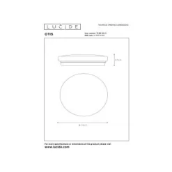 Lucide OTIS Plafondlicht LED 26W Ø33cm 1600LM Clearance