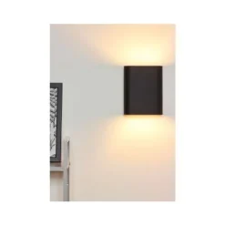 Lucide OVALIS - Wandlamp - 2xE14 - Zwart Hot