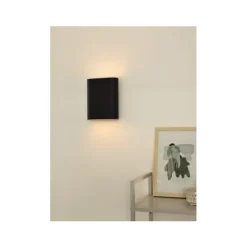Lucide OVALIS - Wandlamp - 2xE14 - Zwart Online
