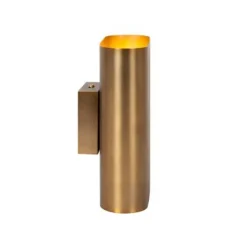 Lucide OVALIS Wandlamp-Mat Go.-2xE14-9W-Metaal Discount