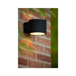 Lucide OXFORD Wandlamp Buiten-Zwart-1xG9-5W-IP54-Alumin.