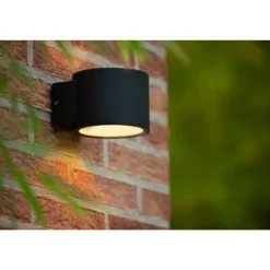 Lucide OXFORD Wandlamp Buiten-Zwart-1xG9-5W-IP54-Alumin.