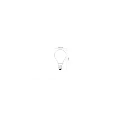 Lucide P45 - Filament lamp - Ø 4,5 cm - LED Dimb. - E14 - 1x4W 2700K - mat Outlet