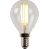 Lucide P45 - Filament lamp - Ø 4,5 cm - LED Dimb. - E14 - 1x4W 2700K - Transparant Clearance