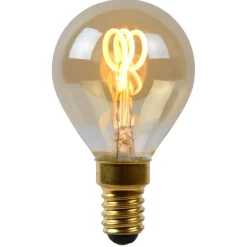 Lucide P45 - Filament lamp - Ø 4,5 cm - LED Dimb. - E14 - 1x3W 2200K - Amber Sale