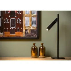 Lucide PHILON - Tafellamp - Ø 13 cm - LED Dimb. - 1x4,5W 3000K - Zwart Best