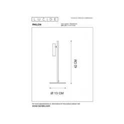 Lucide PHILON - Tafellamp - Ø 13 cm - LED Dimb. - 1x4,5W 3000K - Zwart Best