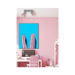 Lucide PICTO - Plafondspot Kinderkamer - 2xGU10 - Roze