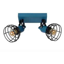 Lucide POLA - Plafondspot Kinderkamer - 2xE27 - Blauw Online