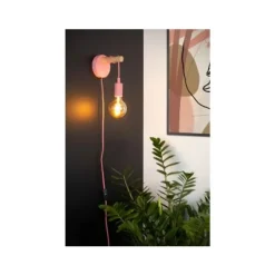 Lucide POLA - Wandlamp Kinderkamer - Ø 12 cm - 1xE27 - Roze Online