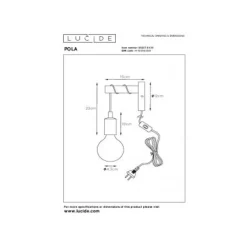 Lucide POLA - Wandlamp Kinderkamer - Ø 12 cm - 1xE27 - Blauw Online