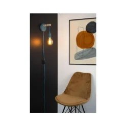 Lucide POLA - Wandlamp Kinderkamer - Ø 12 cm - 1xE27 - Blauw Online