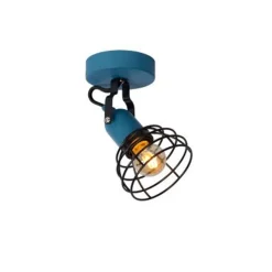 Lucide POLA - Wandspot Kinderkamer - 1xE27 - Blauw Discount