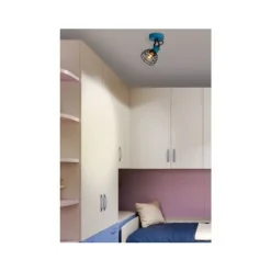 Lucide POLA - Wandspot Kinderkamer - 1xE27 - Blauw Discount