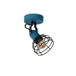 Lucide POLA - Wandspot Kinderkamer - 1xE27 - Blauw Discount