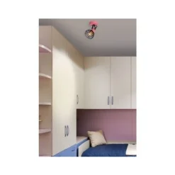 Lucide POLA - Wandspot Kinderkamer - 1xE27 - Roze Hot