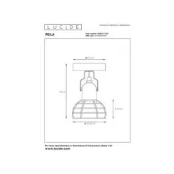 Lucide POLA - Wandspot Kinderkamer - 1xE27 - Roze Hot