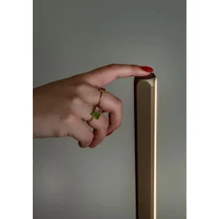 Lucide Premium BRAGA - Vloerlamp - Ø 30 cm - LED Dimb. - CCT - 1x22W 2700K/4000K - Koffie Hot