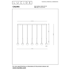 Lucide Premium CALINA - Hanglamp - LED Dimb. - 12x7,7W 2700K - Zwart Discount