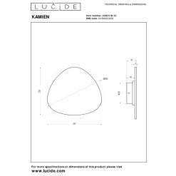 Lucide Premium KAMIEN - Wandlamp - LED - 1x11W 2700K - Wit Sale