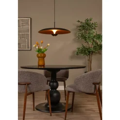 Lucide Premium KENNETH - Hanglamp - Ø 60 cm - LED Dimb. - 1x16W 2700K - Zwart